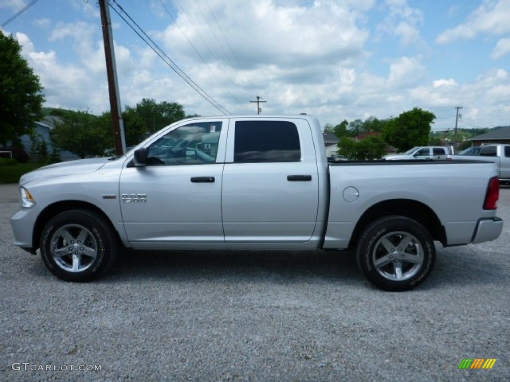 2015 1500 Express Crew Cab 4x4 - Bright Silver Metallic / Black/Diesel Gray photo #2