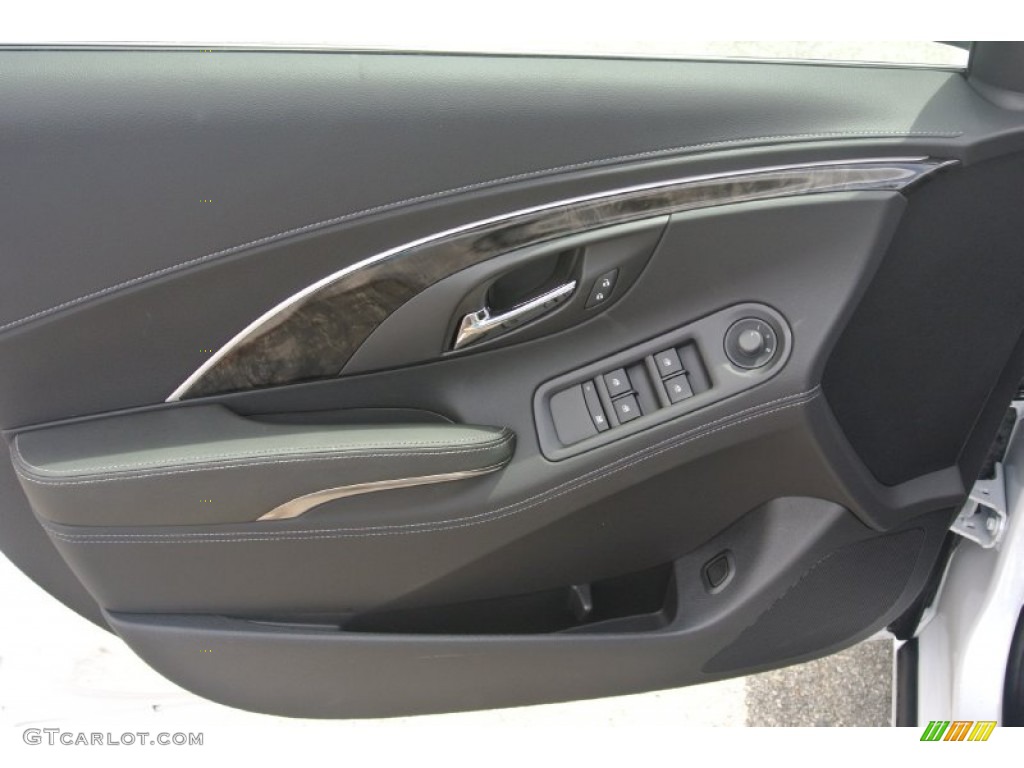 2015 Buick LaCrosse FWD Ebony Door Panel Photo #104446750