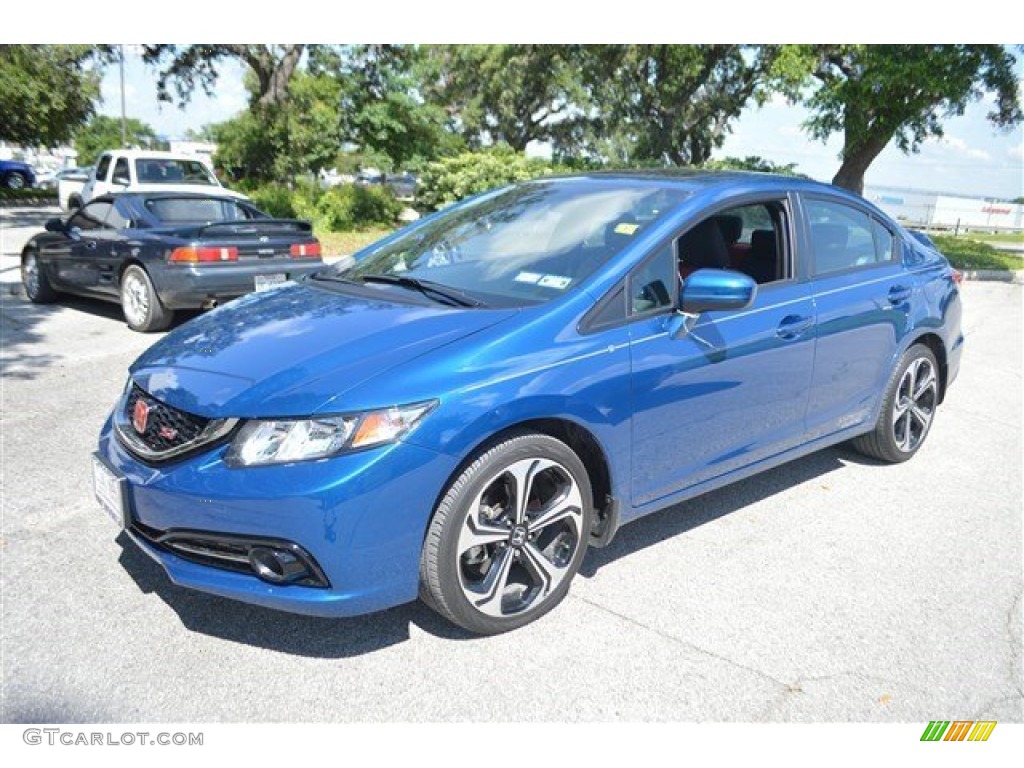 Dyno Blue Pearl 2014 Honda Civic Si Sedan Exterior Photo #104449103