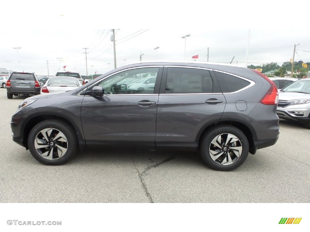 2015 CR-V Touring AWD - Modern Steel Metallic / Gray photo #5