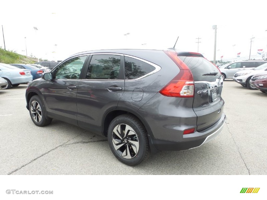 2015 CR-V Touring AWD - Modern Steel Metallic / Gray photo #6