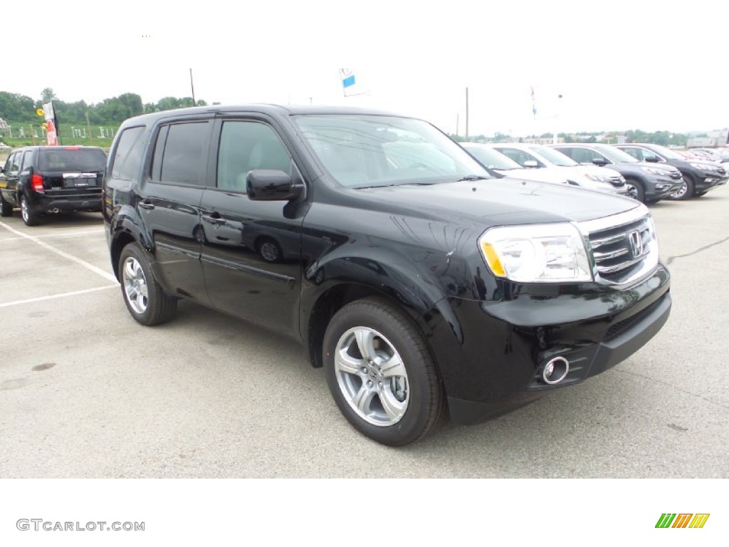 2015 Pilot EX-L 4WD - Crystal Black Pearl / Gray photo #1