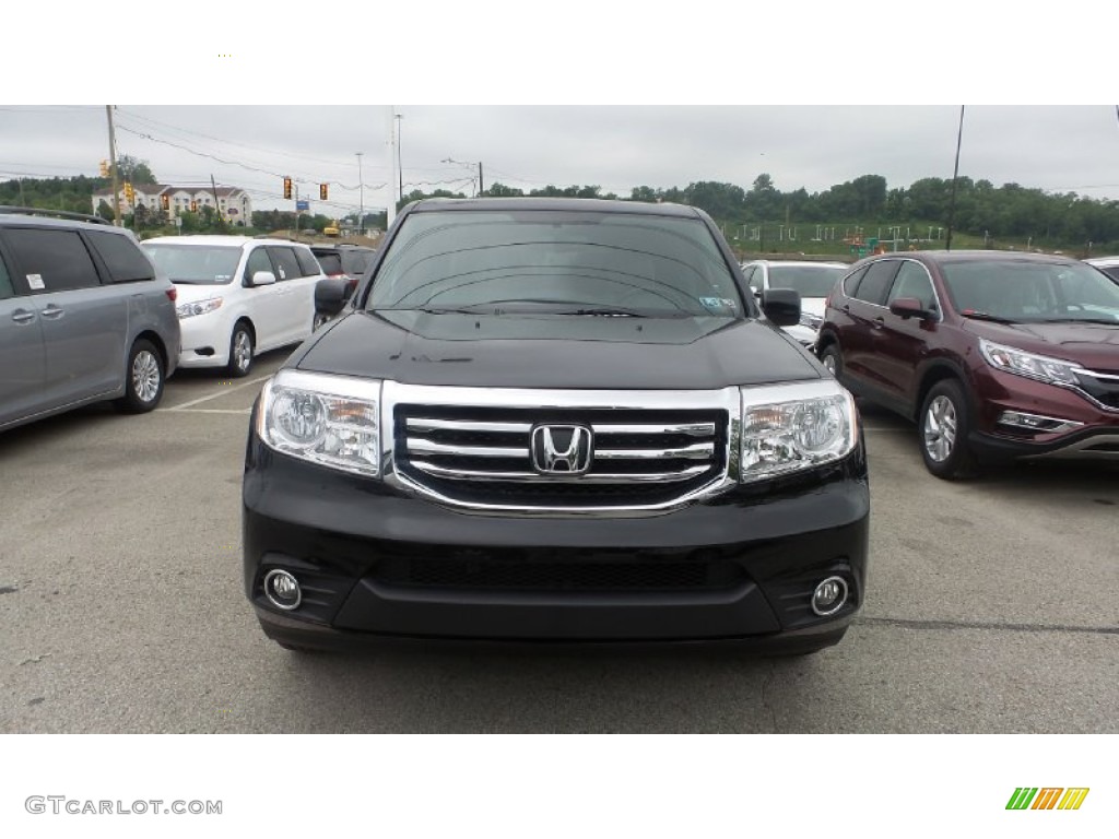 2015 Pilot EX-L 4WD - Crystal Black Pearl / Gray photo #3