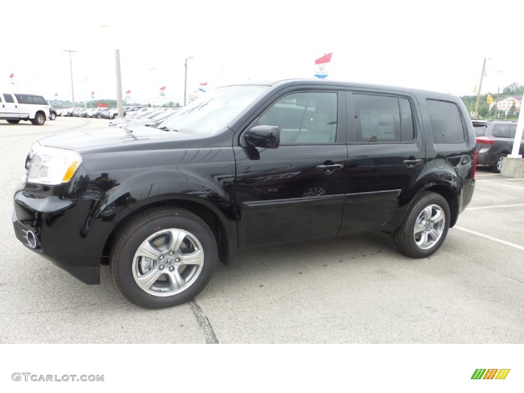 2015 Pilot EX-L 4WD - Crystal Black Pearl / Gray photo #4