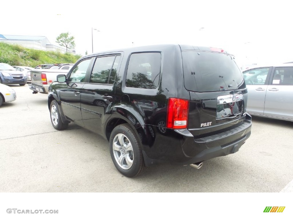2015 Pilot EX-L 4WD - Crystal Black Pearl / Gray photo #6