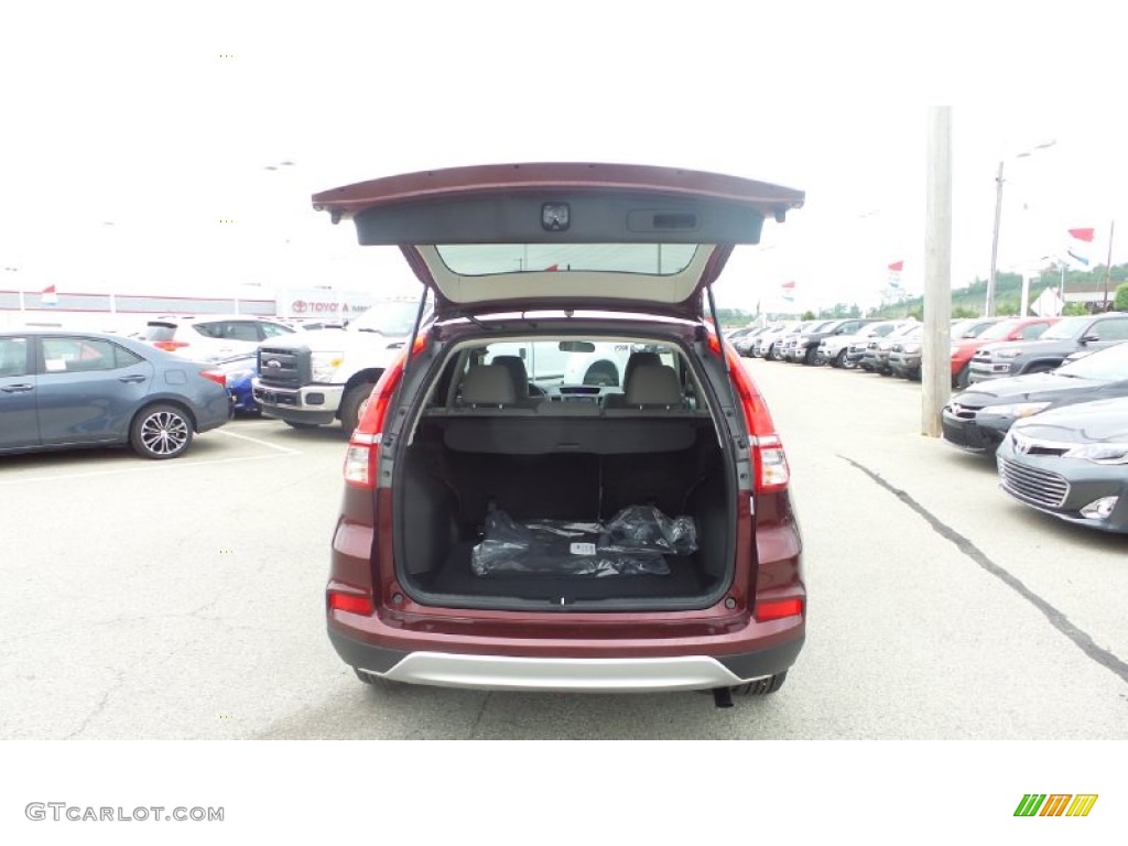 2015 CR-V EX AWD - Basque Red Pearl II / Gray photo #10