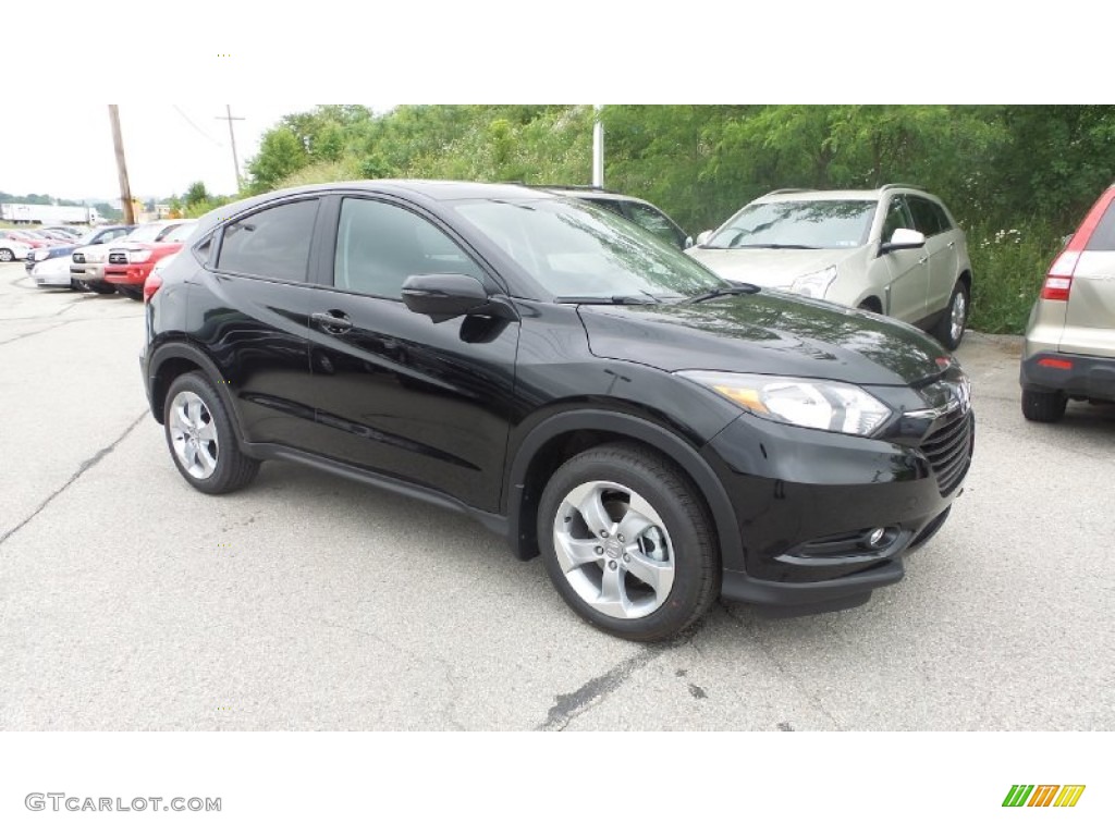 Crystal Black Pearl 2016 Honda HR-V EX AWD Exterior Photo #104453989