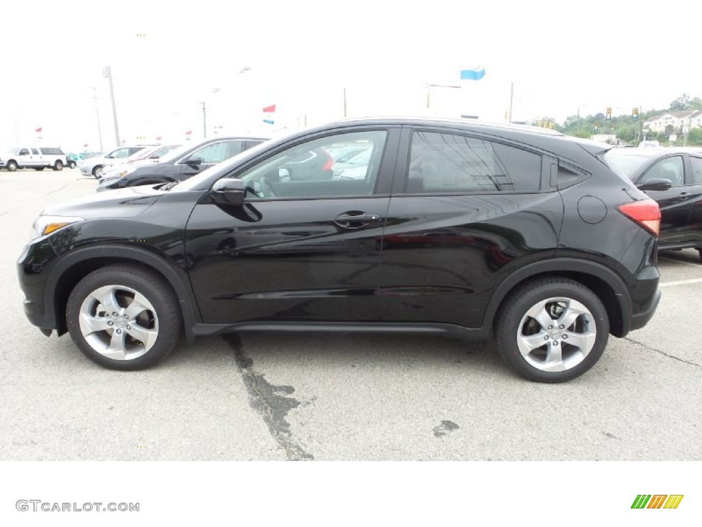 Crystal Black Pearl 2016 Honda HR-V EX-L Navi AWD Exterior Photo #104454625
