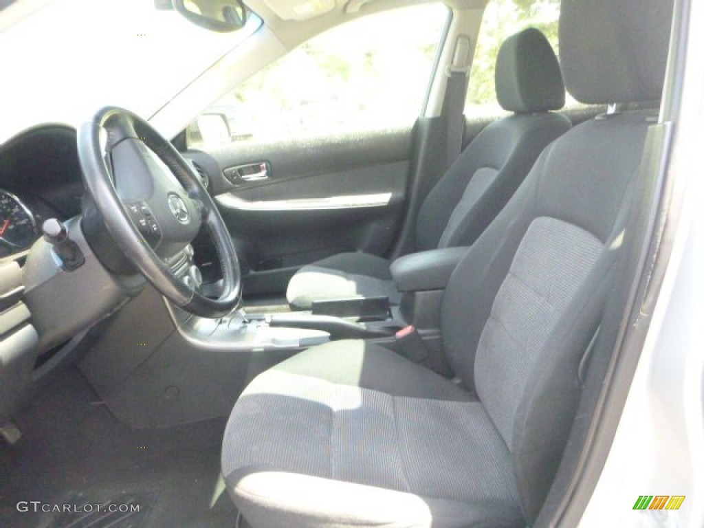 2004 MAZDA6 s Hatchback - Glacier Silver Metallic / Black photo #15