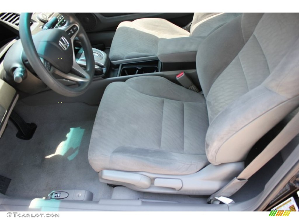 2010 Civic EX Coupe - Crystal Black Pearl / Gray photo #12