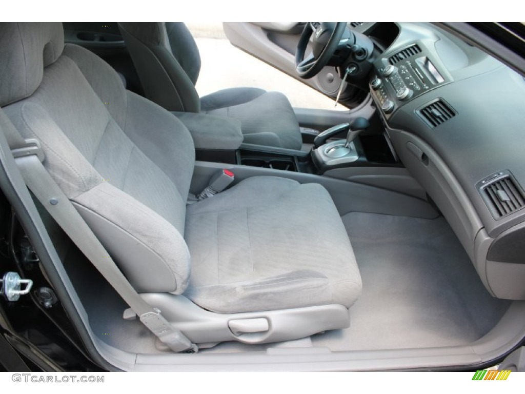 2010 Civic EX Coupe - Crystal Black Pearl / Gray photo #15