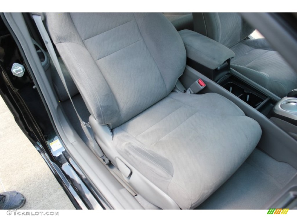 2010 Civic EX Coupe - Crystal Black Pearl / Gray photo #19