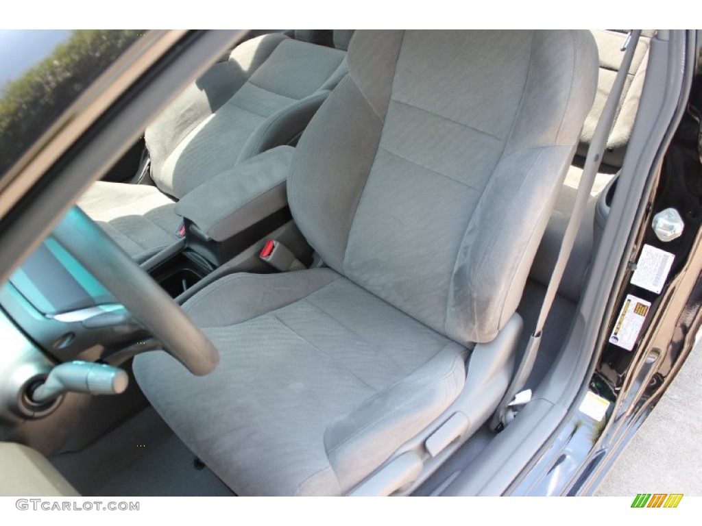 2010 Civic EX Coupe - Crystal Black Pearl / Gray photo #21