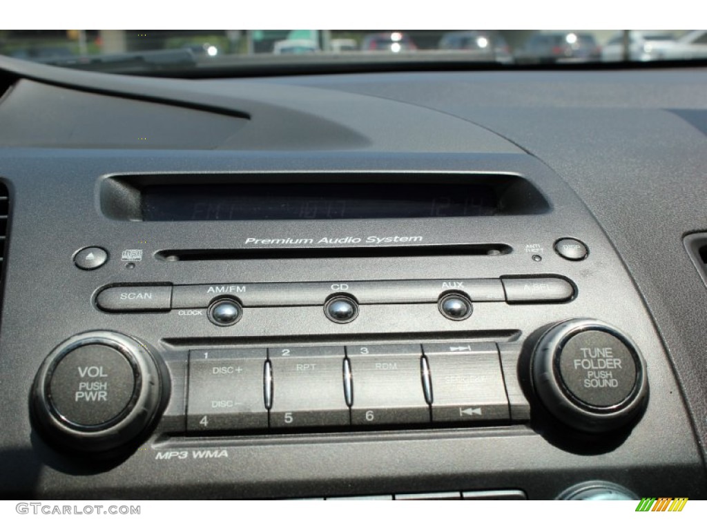 2010 Civic EX Coupe - Crystal Black Pearl / Gray photo #22