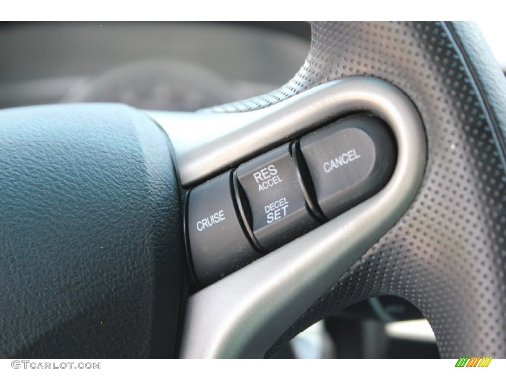 2010 Civic EX Coupe - Crystal Black Pearl / Gray photo #24