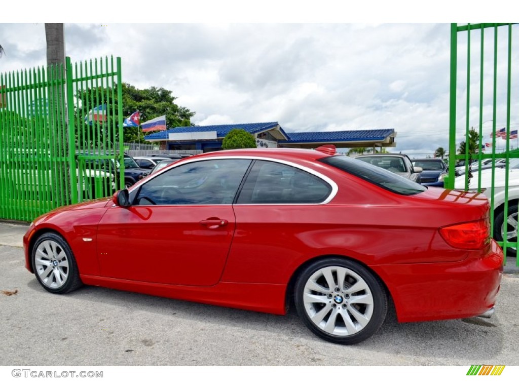 2011 3 Series 328i Coupe - Crimson Red / Cream Beige photo #44