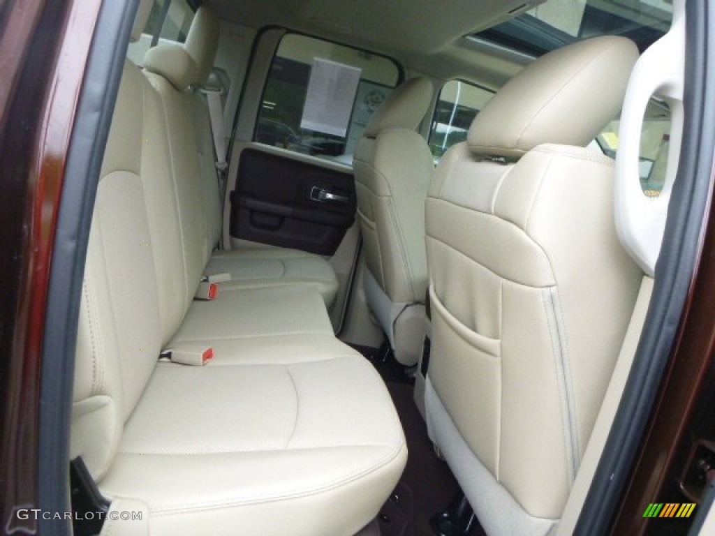 2013 1500 Laramie Quad Cab 4x4 - Western Brown Pearl / Canyon Brown/Light Frost Beige photo #11