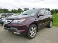 Dark Cherry Pearl 2009 Acura MDX Technology