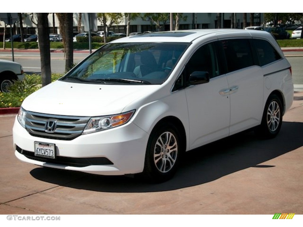 2012 Odyssey EX-L - Taffeta White / Gray photo #8