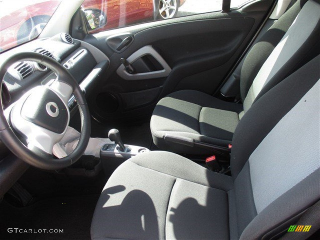 2013 fortwo pure coupe - Crystal White / Plain Black photo #4