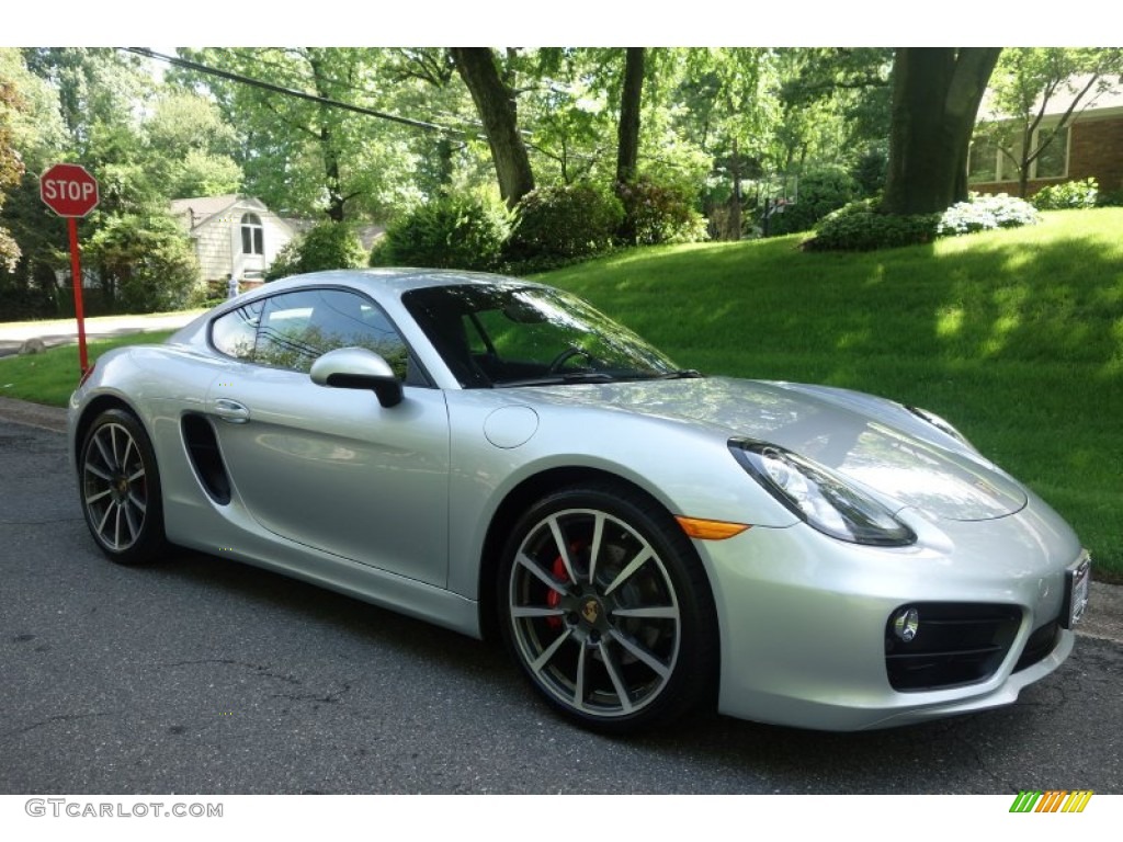 2014 Cayman S - Rhodium Silver Metallic / Black photo #5