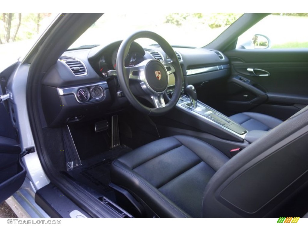 Black Interior 2014 Porsche Cayman S Photo #104465080