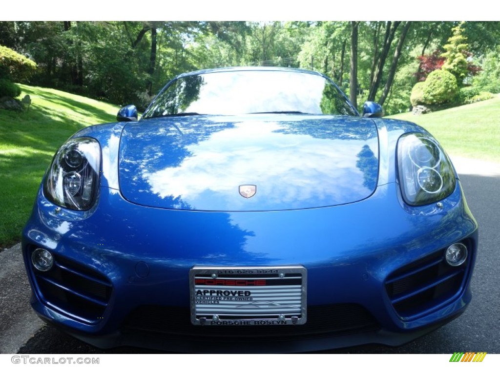 2014 Cayman  - Sapphire Blue Metallic / Black photo #2