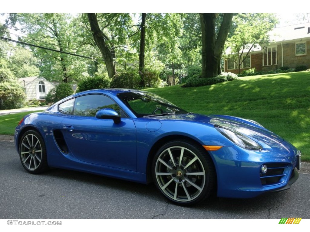 2014 Cayman  - Sapphire Blue Metallic / Black photo #7