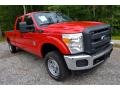 2013 Vermillion Red Ford F250 Super Duty XL Crew Cab 4x4  photo #9