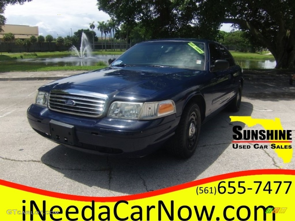 2005 Crown Victoria Police Interceptor - Dark Blue Pearl Metallic / Dark Charcoal photo #1