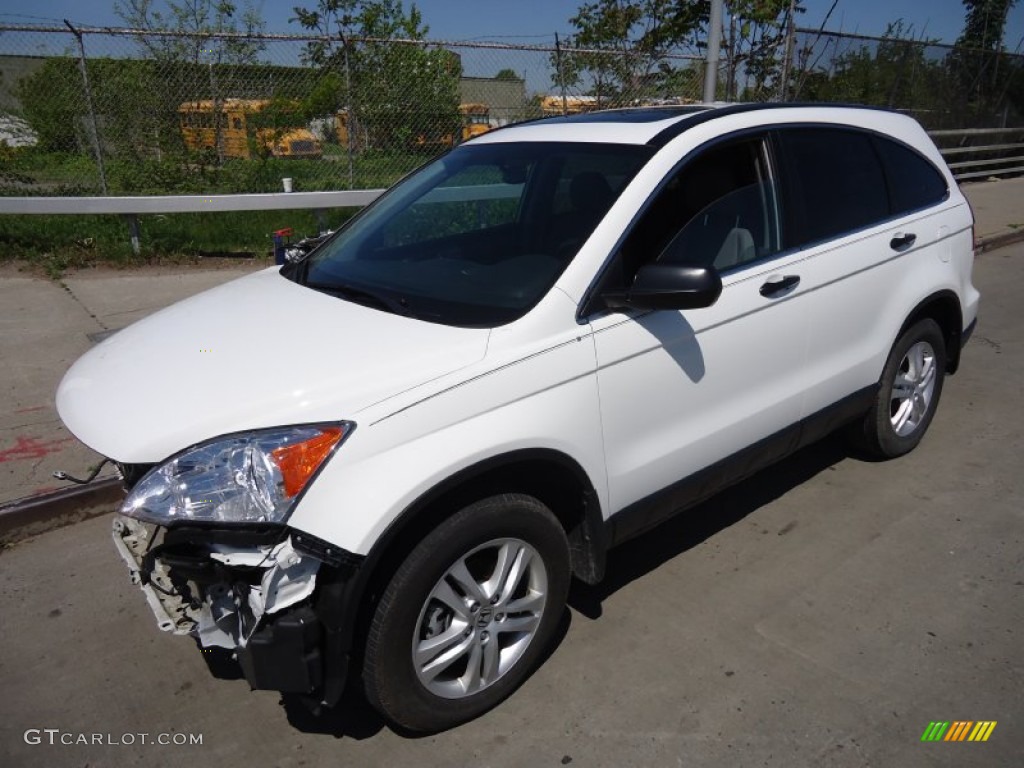2011 CR-V EX 4WD - Taffeta White / Gray photo #2