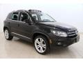 Deep Black Metallic 2012 Volkswagen Tiguan SEL 4Motion