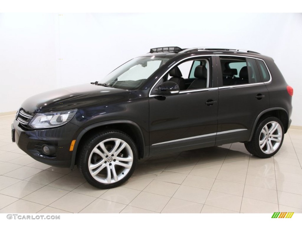 2012 Tiguan SEL 4Motion - Deep Black Metallic / Black photo #3