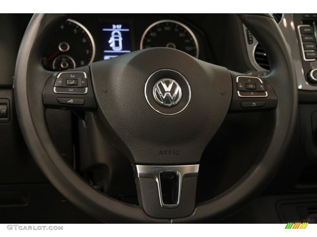 2012 Tiguan SEL 4Motion - Deep Black Metallic / Black photo #6