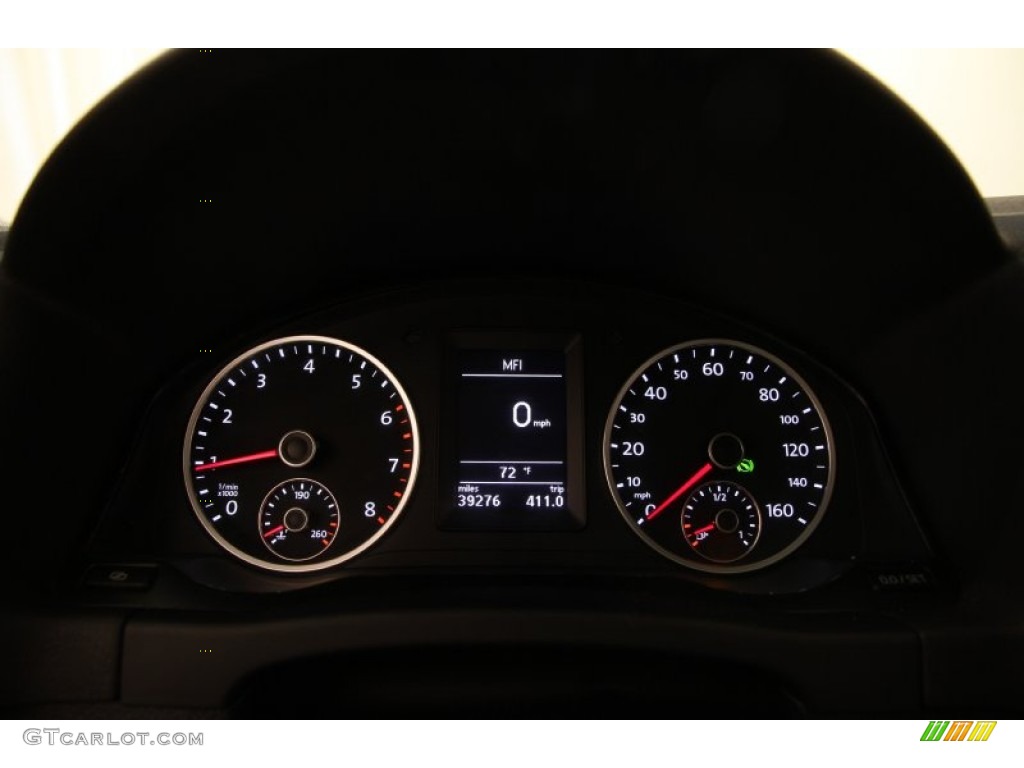 2012 Tiguan SEL 4Motion - Deep Black Metallic / Black photo #7