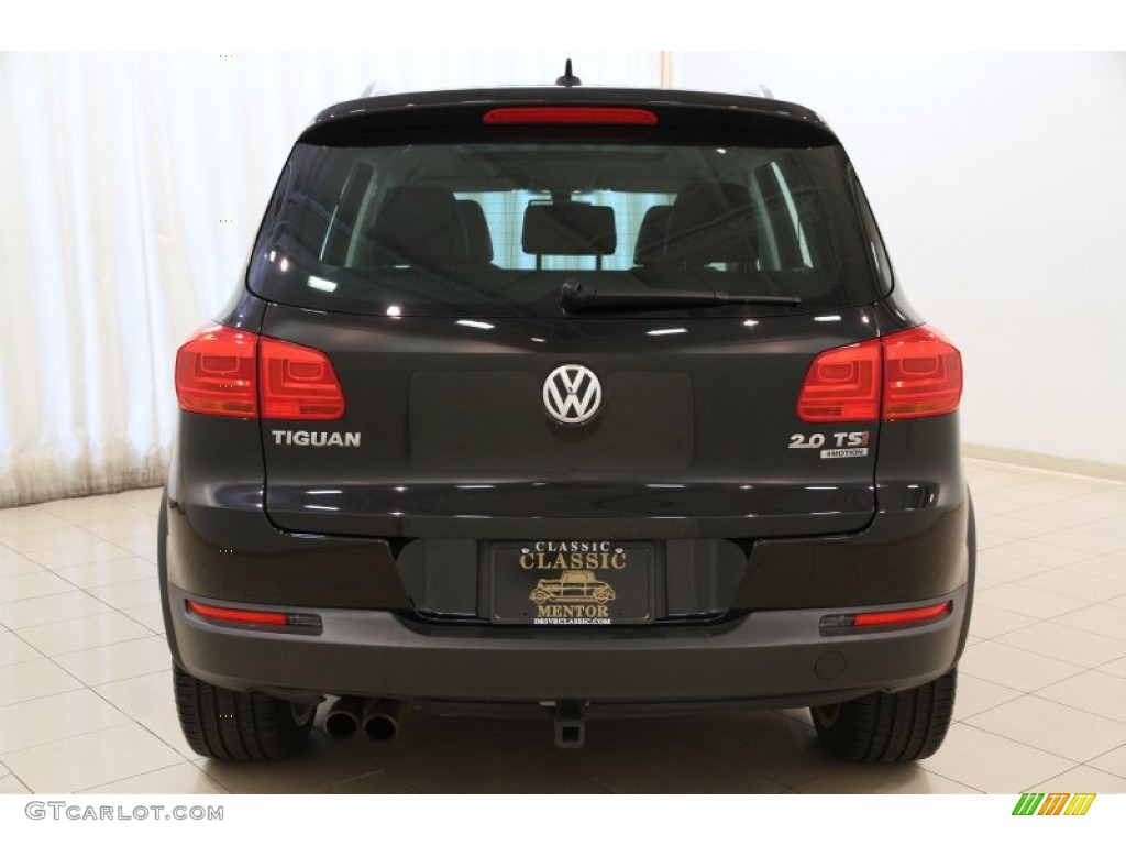 2012 Tiguan SEL 4Motion - Deep Black Metallic / Black photo #18
