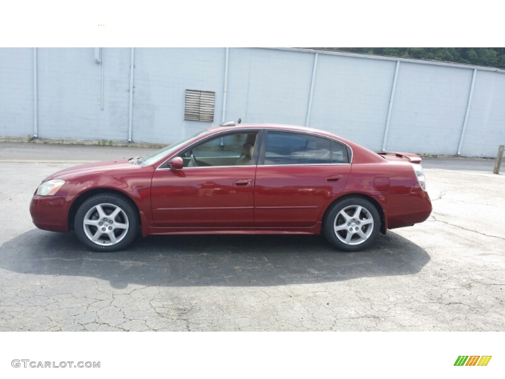 2003 Altima 3.5 SE - Sonoma Sunset Red / Blond photo #1