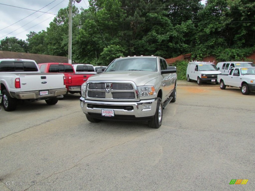 2010 Ram 2500 Laramie Crew Cab 4x4 - Austin Tan Pearl / Light Pebble Beige/Bark Brown photo #1