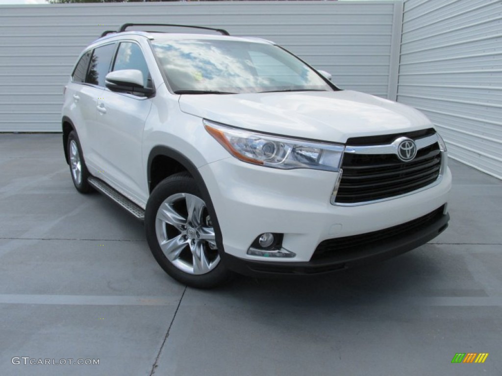 2015 Highlander Limited AWD - Blizzard Pearl White / Almond photo #1