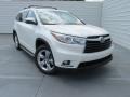 2015 Blizzard Pearl White Toyota Highlander Limited AWD  photo #2