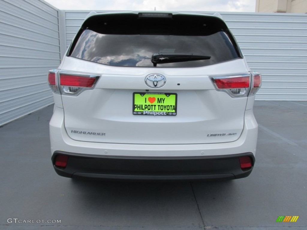 2015 Highlander Limited AWD - Blizzard Pearl White / Almond photo #5
