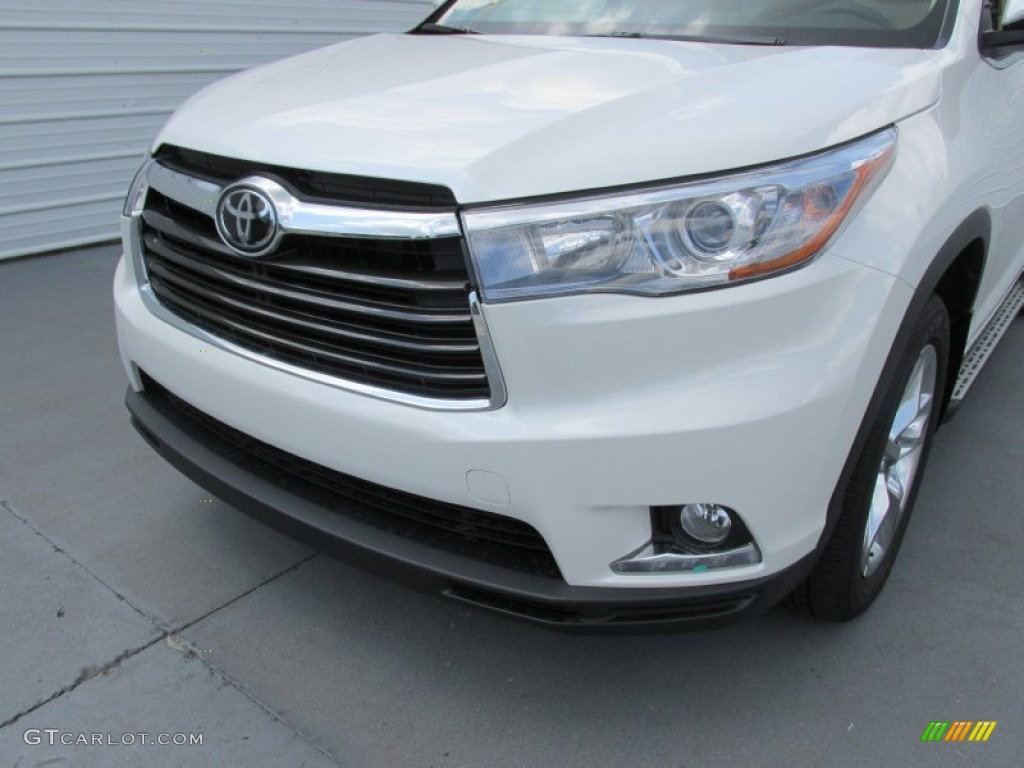 2015 Highlander Limited AWD - Blizzard Pearl White / Almond photo #10