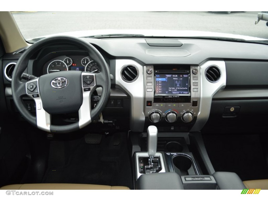 2014 Tundra SR5 Double Cab - Super White / Sand Beige photo #14