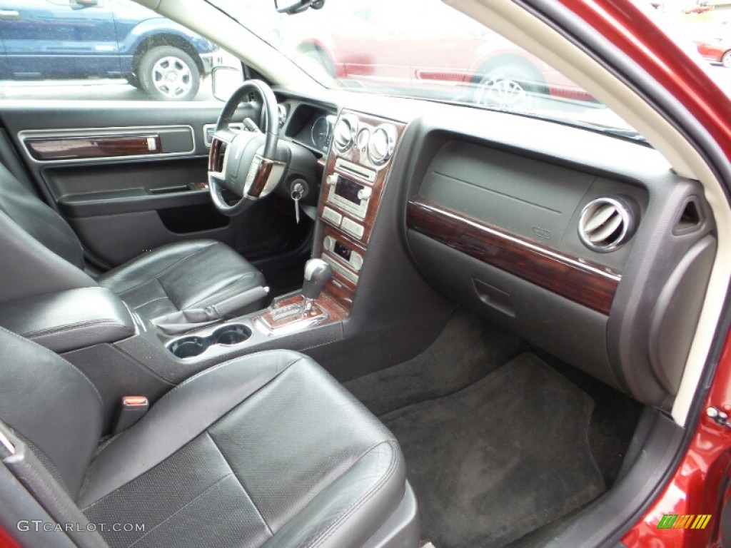 2009 MKZ Sedan - Vivid Red Metallic / Dark Charcoal photo #6