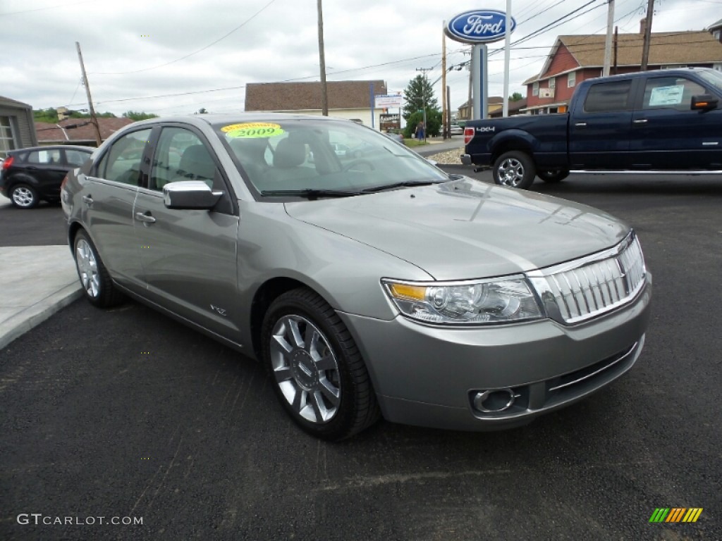 2009 MKZ AWD Sedan - Vapor Silver Metallic / Light Stone photo #7