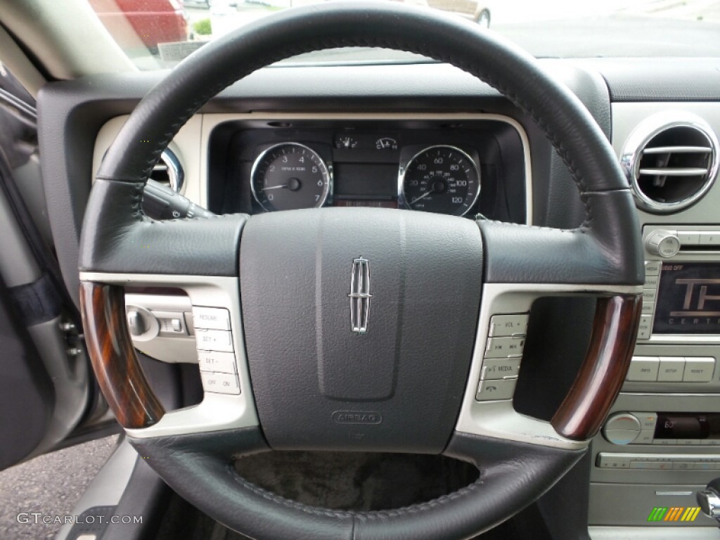 2009 MKZ AWD Sedan - Vapor Silver Metallic / Light Stone photo #15