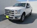 2015 White Platinum Tricoat Ford F150 Lariat SuperCrew 4x4  photo #7