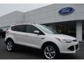 2015 White Platinum Metallic Tri-Coat Ford Escape Titanium  photo #1