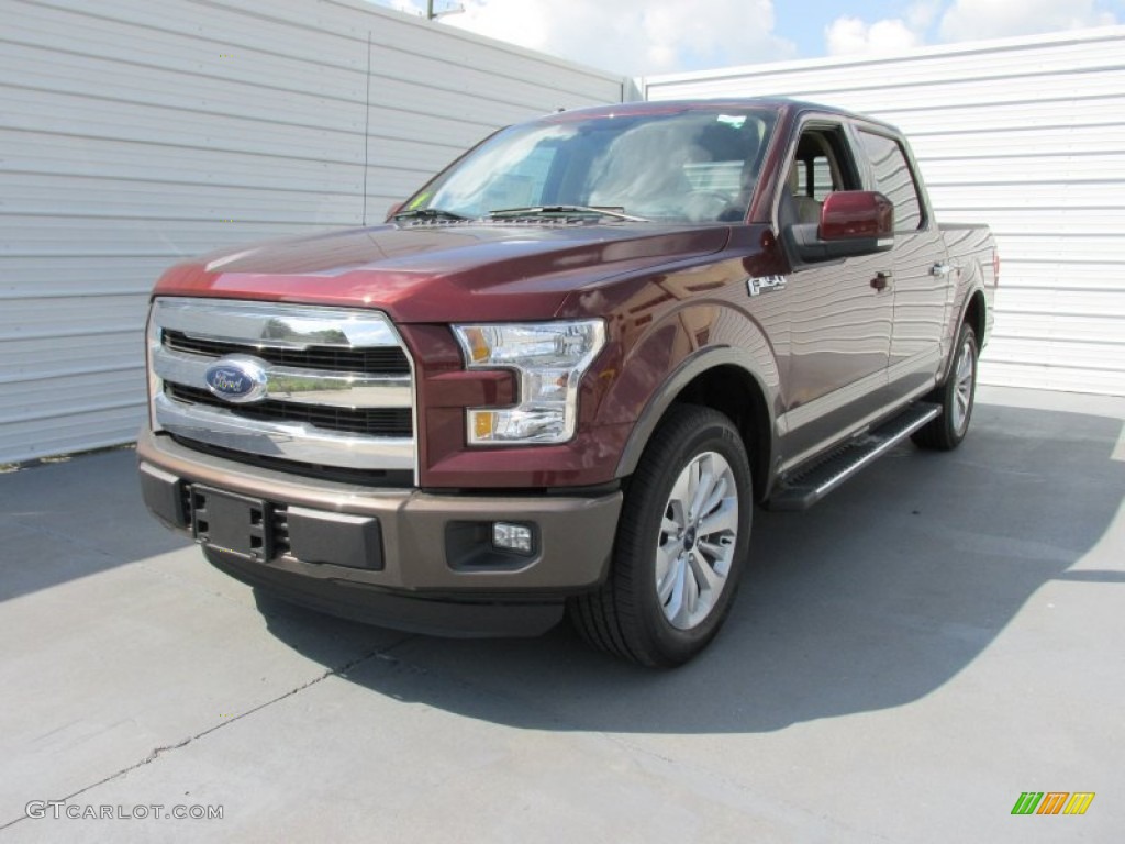 2015 F150 Lariat SuperCrew - Bronze Fire Metallic / Medium Light Camel photo #7