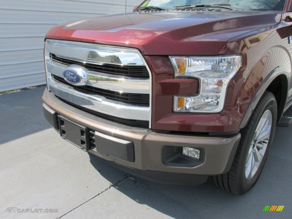 2015 F150 Lariat SuperCrew - Bronze Fire Metallic / Medium Light Camel photo #10